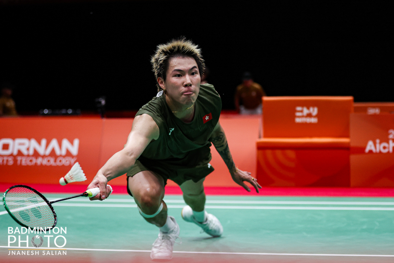 2026亞運會羽毛球男單第二圈 李卓耀 17-21、21-11、18-21 負 奈良岡功大（日本） (Photo Credit: Badmintonphoto)