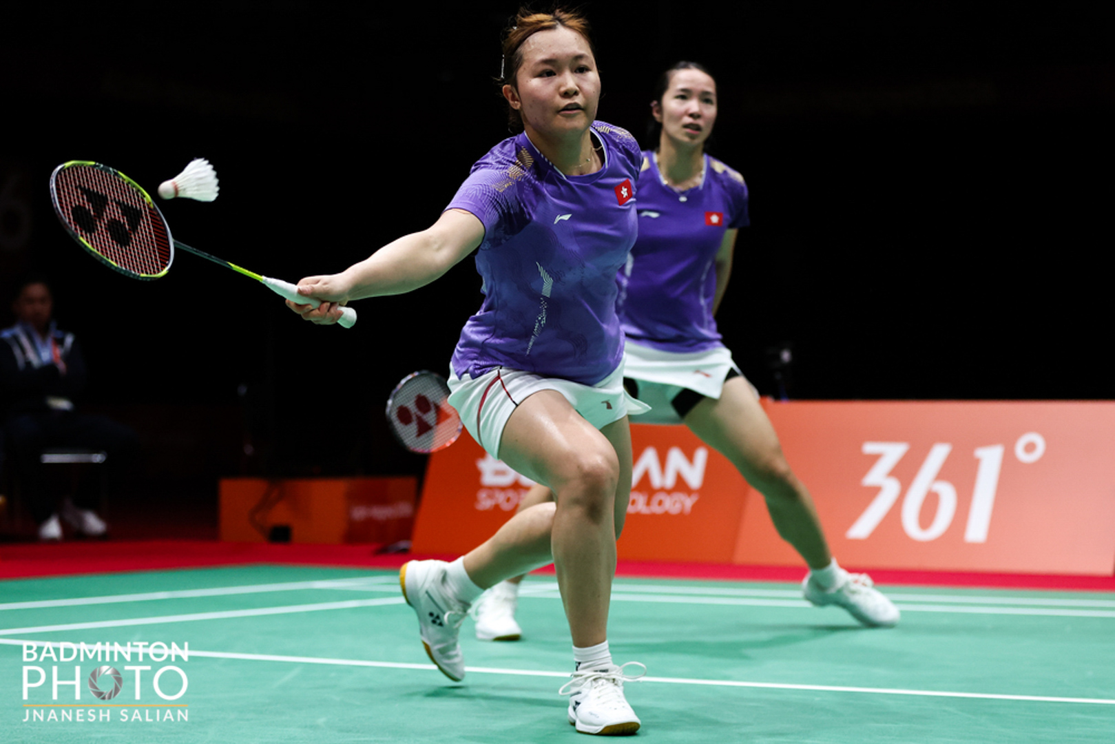 2026亞運會羽毛球女子團體 港隊女子雙打代表 楊雅婷(右)/楊霈霖(左) (Photo Credit: Badmintonphoto)