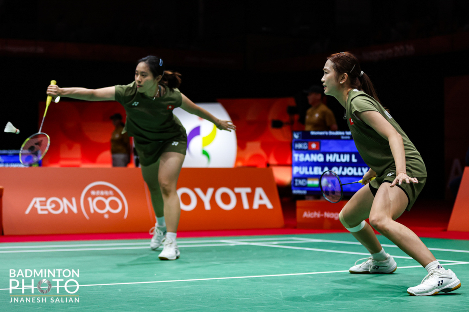 2026亞運會羽毛球女雙第一圈 曾曉昕／呂樂樂 16-21、21-16、16-21 負 Treesa JOLLY／GAYATRI GOPICHAND PULLELA（印度） (Photo Credit: Badmintonphoto)