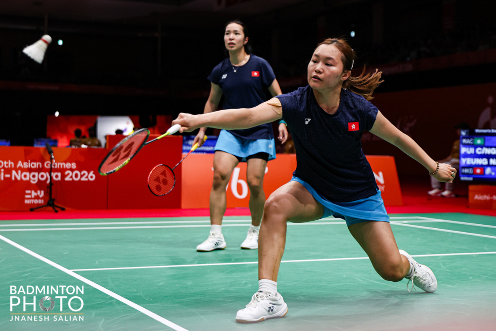 2026亞運會羽毛球女雙第一圈 楊雅婷／楊霈霖
21-9、21-10 勝 裴梓樺／吳穎嗣（澳門）
(Photo Credit: Badmintonphoto)