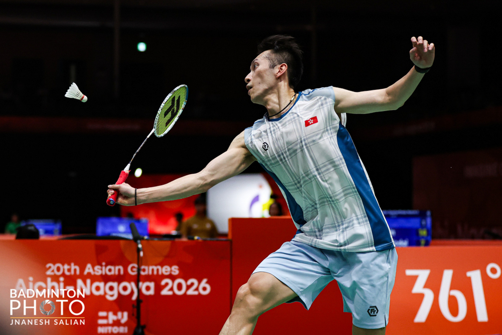 2026亞運會羽毛球 港隊代表伍家朗取得男子單打八強成績(Photo Credit: Badmintonphoto)